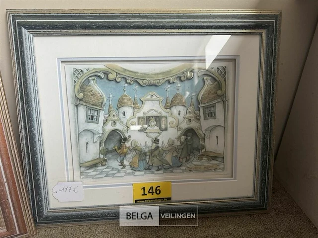 2x anton pieck schilderijen - afbeelding 3 van  3