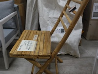 2x bamboe klapstoel j-line - afbeelding 2 van  3