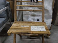 2x bamboe klapstoel j-line - afbeelding 1 van  3