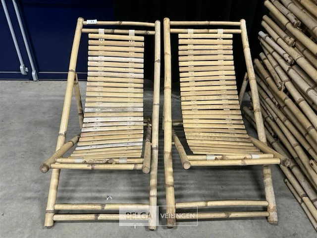 2x bamboe ligzetel - afbeelding 1 van  5