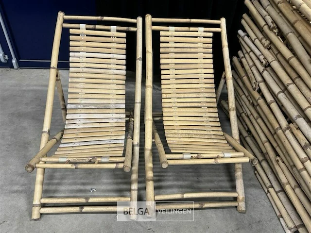 2x bamboe ligzetel - afbeelding 1 van  4