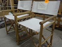 2x bamboo regisseursstoel - afbeelding 2 van  3