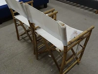 2x bamboo regisseursstoel - afbeelding 3 van  3
