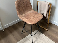 2x barstoel bruin zithoogte 67 - afbeelding 1 van  1