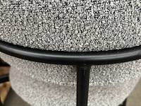 2x barstoel grijs bouclé - afbeelding 2 van  2