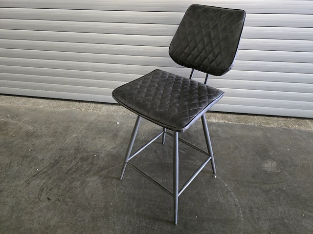 2x barstoel grijs (draaibaar 180 graden) - afbeelding 1 van  6