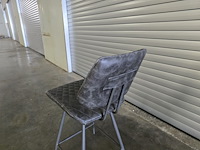 2x barstoel grijs (draaibaar 180 graden) - afbeelding 5 van  6