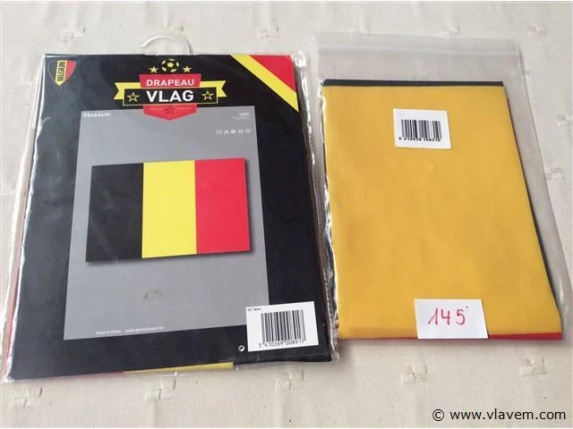 2x belgische vlag - afbeelding 1 van  2