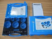 2x bi-metal holesaw kit yphs13k/gnl, 12 piece kit - afbeelding 2 van  4