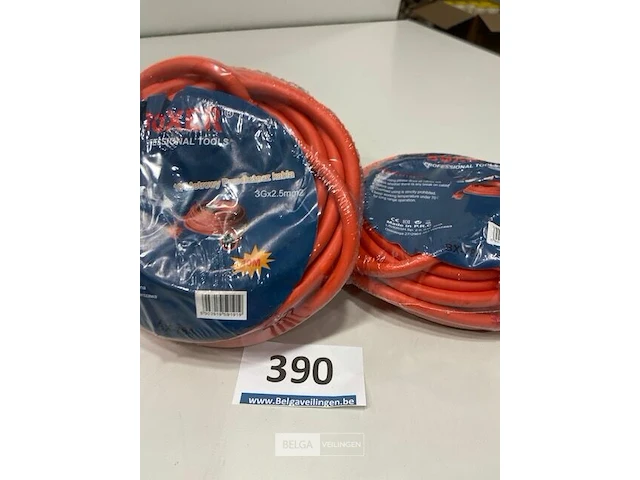 2x boxer verlengkabel 10 meter 3gx2,5mm - afbeelding 1 van  3