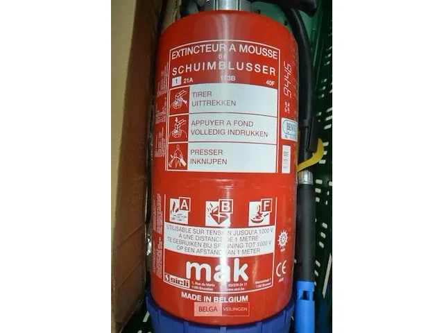 2x brandblussers schuimblusser mak - afbeelding 3 van  3