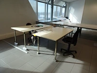 2x bureautafel, 2x bureaustoel - afbeelding 2 van  5