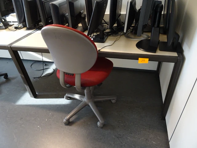 2x bureautafel + 2x bureaustoel - afbeelding 1 van  5