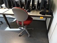 2x bureautafel + 2x bureaustoel - afbeelding 1 van  5