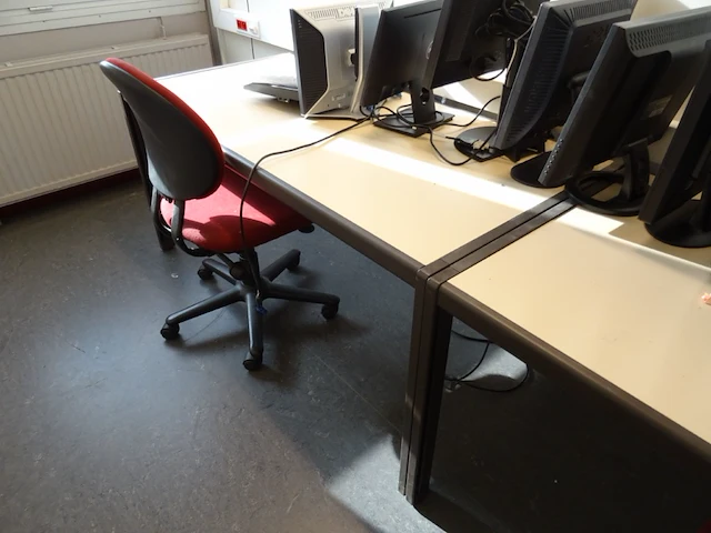 2x bureautafel + 2x bureaustoel - afbeelding 2 van  5