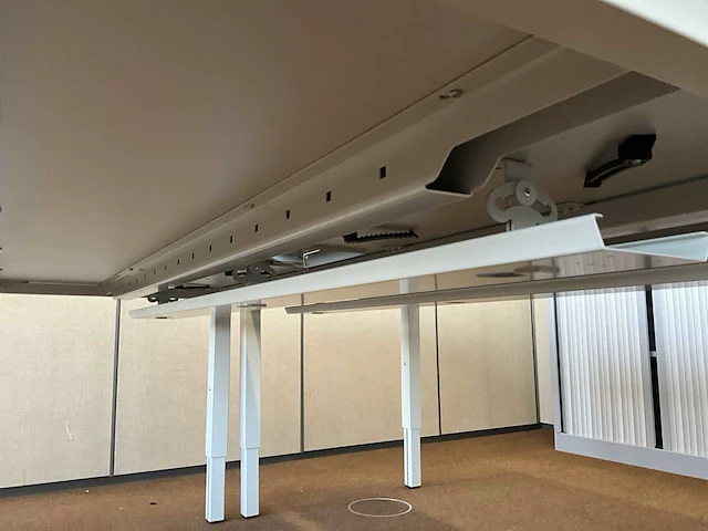 2x bureautafel pami 160x80 vv kabeldoorvoer - afbeelding 3 van  6