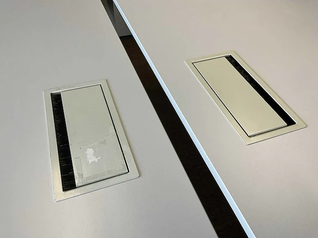 2x bureautafel pami 160x80 vv kabeldoorvoer - afbeelding 5 van  6