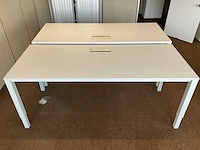 2x bureautafel pami 160x80 vv kabeldoorvoer - afbeelding 6 van  6