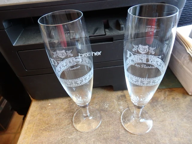 2x champagneglazen deus - afbeelding 1 van  1