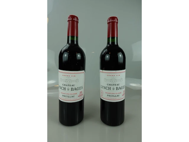 2x chateau lynch bages 2007 - afbeelding 1 van  4