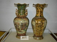 2x chinese vaas satsuma h=45cm - afbeelding 1 van  5