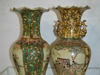2x chinese vaas satsuma h=45cm - afbeelding 3 van  5