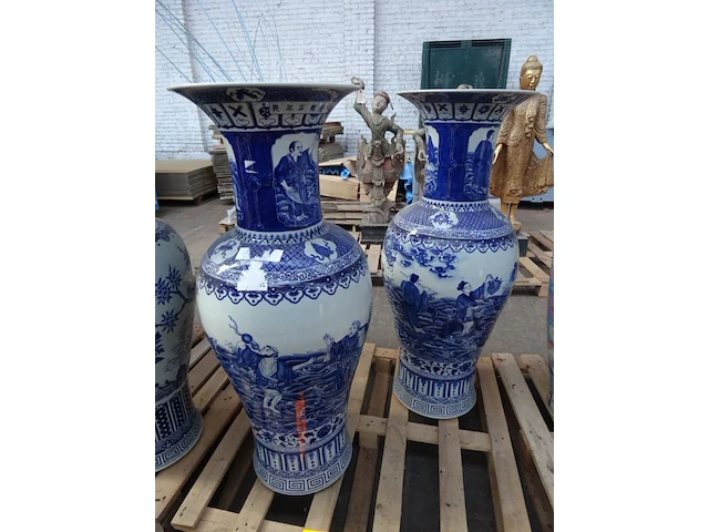 2x chinese vaas - afbeelding 1 van  4