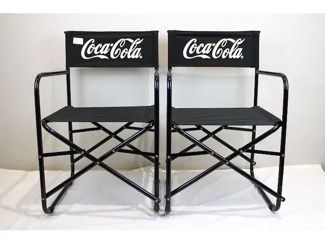 2x coca cola vouwstoel - afbeelding 1 van  3