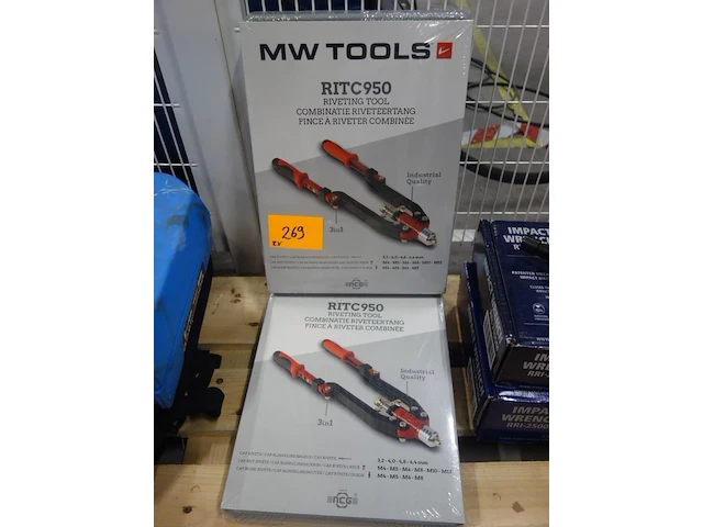 2x combinatie riveteertang mw tools - afbeelding 1 van  2