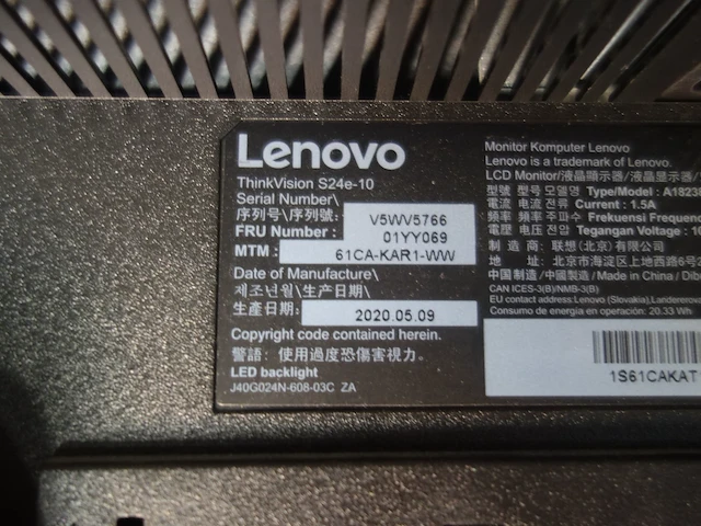 2x computerscherm lenovo - afbeelding 3 van  4