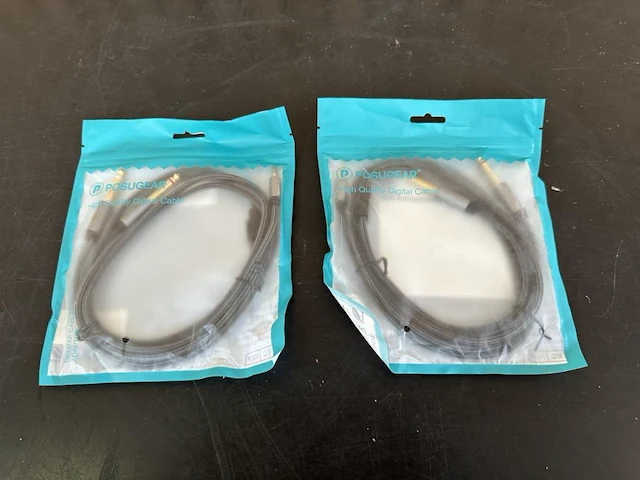 2x digital cables posugear - afbeelding 1 van  3