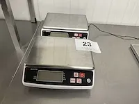 2x digitale weegschaal ggm gastro sw10 baxtram - afbeelding 1 van  5