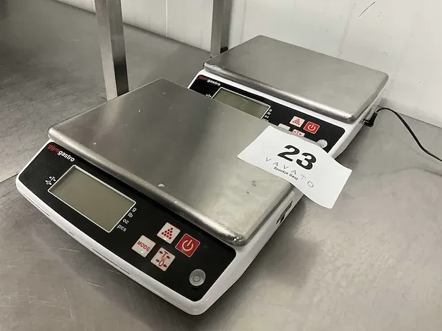 2x digitale weegschaal ggm gastro sw10 baxtram - afbeelding 2 van  5