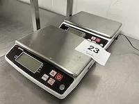 2x digitale weegschaal ggm gastro sw10 baxtram - afbeelding 2 van  5
