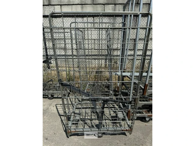 2x draadkarren - transportkarren - afbeelding 1 van  3