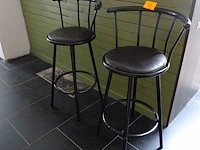2x draaibare barstoel - afbeelding 1 van  4