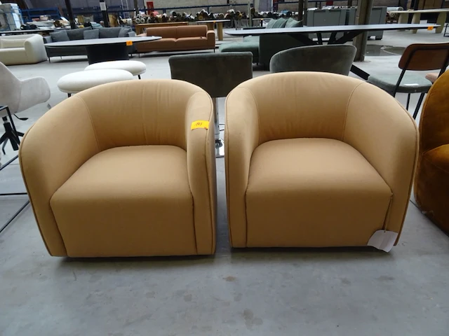 2x draaibare fauteuil pr living - afbeelding 1 van  3