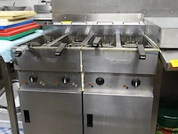 2x dubbele inox friteuse valentine - afbeelding 1 van  7