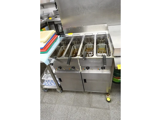 2x dubbele inox friteuse valentine - afbeelding 2 van  7