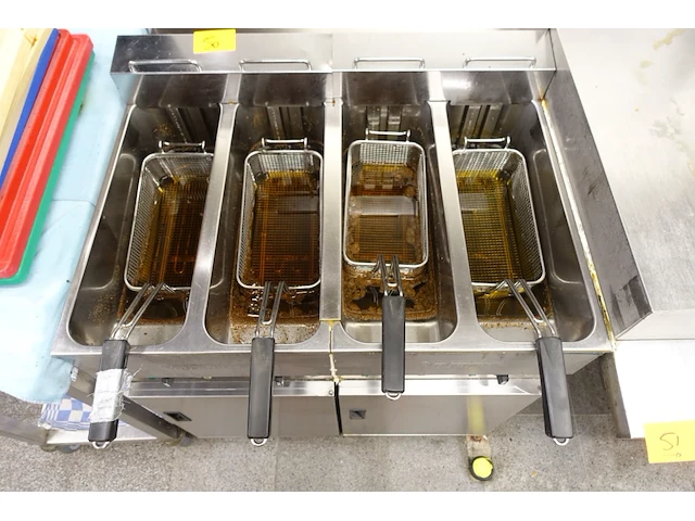 2x dubbele inox friteuse valentine - afbeelding 3 van  7