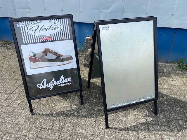 2x dubbelzijdig stoepbord a1 formaat - afbeelding 1 van  2