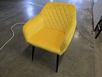 2x eetkamerstoel anns yellow velvet