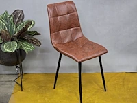 2x eetkamerstoel nevada winebrown pu - afbeelding 2 van  7