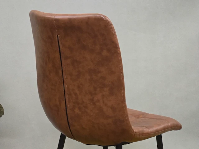 2x eetkamerstoel nevada winebrown pu - afbeelding 3 van  7