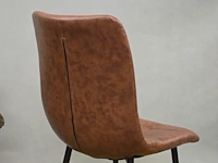2x eetkamerstoel nevada winebrown pu - afbeelding 3 van  7