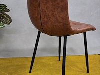 2x eetkamerstoel nevada winebrown pu - afbeelding 4 van  7