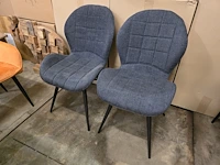 2x eetkamerstoel phoen bluejeans fabrics - afbeelding 1 van  3
