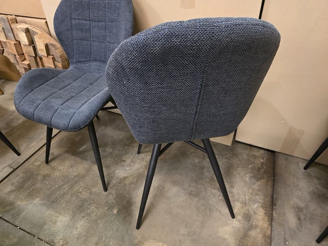 2x eetkamerstoel phoen bluejeans fabrics - afbeelding 3 van  3