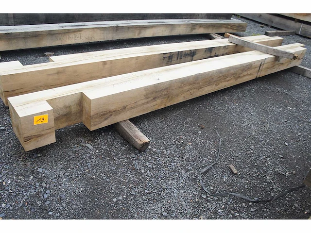 2x eiken balken geschaafd 230x230 - afbeelding 1 van  4