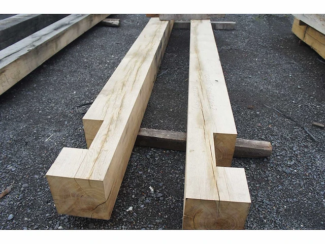 2x eiken balken geschaafd 230x230 - afbeelding 3 van  4